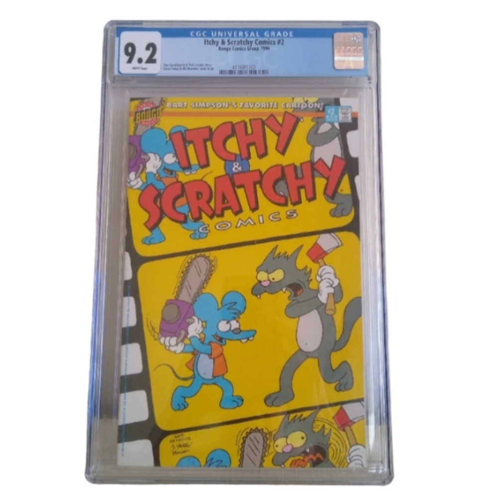 Bongo Group Comics Itchy & Scratchy #2 Bart's Favorite Cartoon 9.2 CGC Graded WP